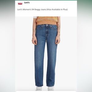 Levi's Women's 94 Baggy, size 24, Medium blue colour